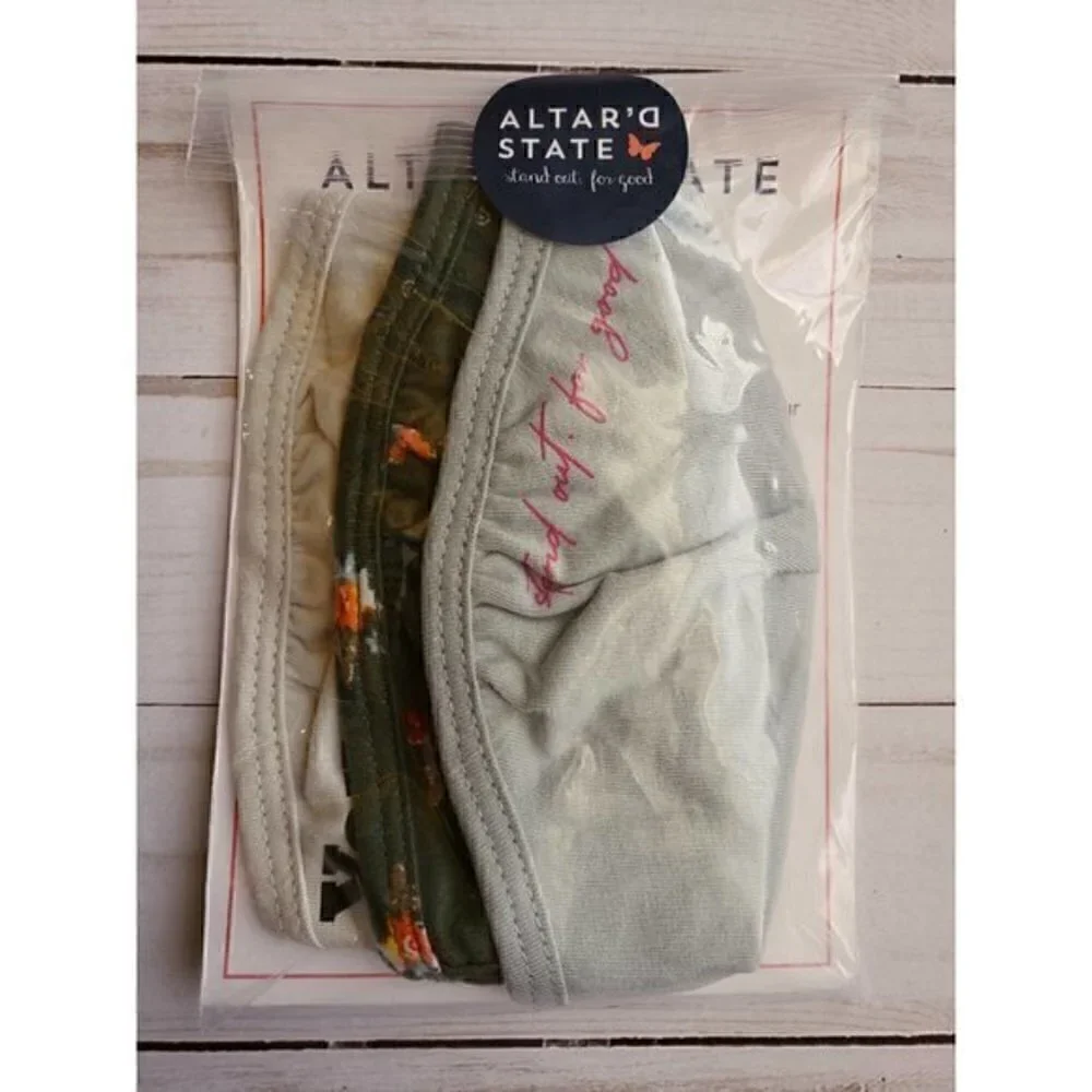 Altar'd State Cloth Face Mask Pack of 3 NWT